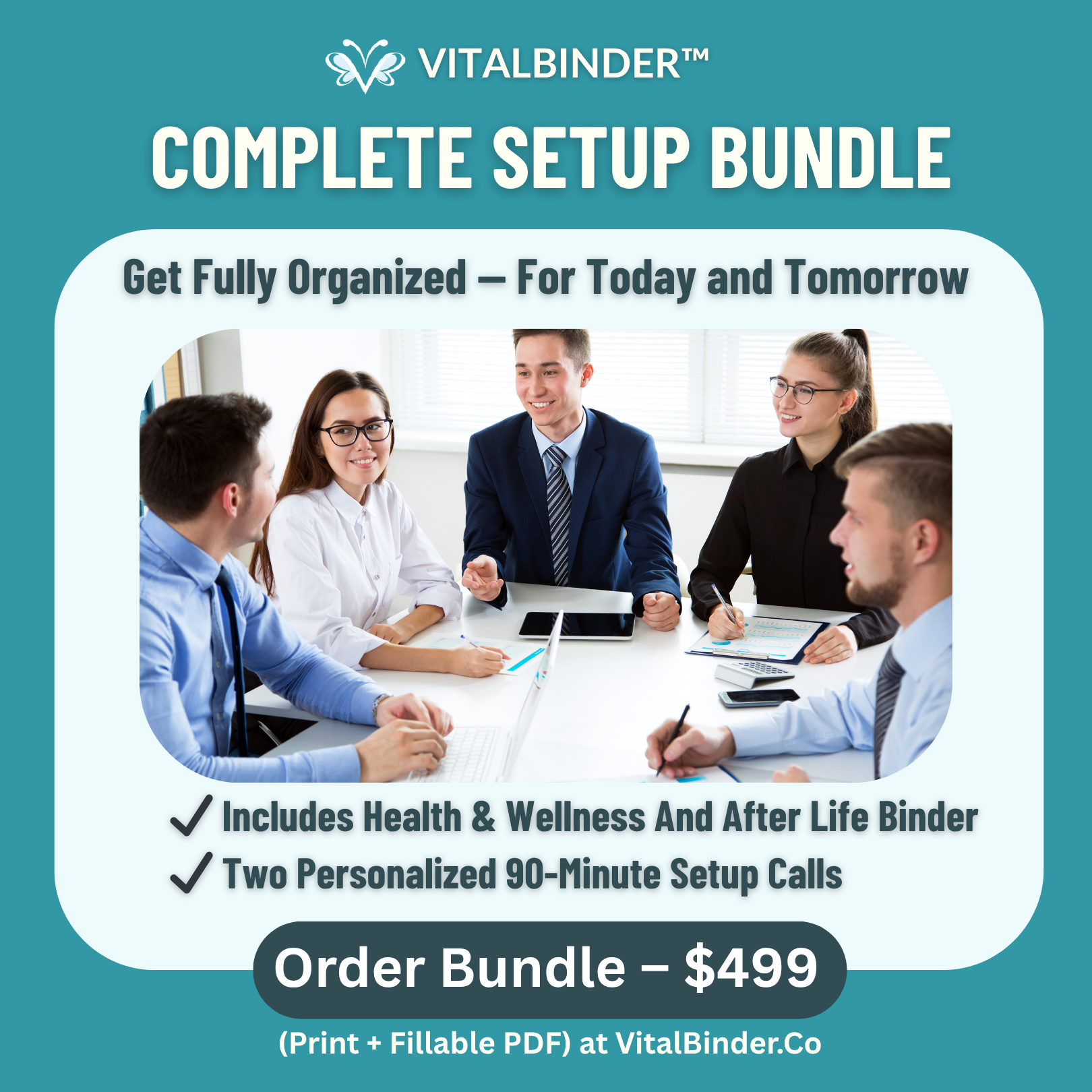 both binders + two setup calls